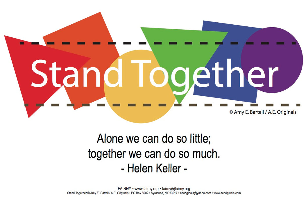 Stand Together — Postcard, Poster